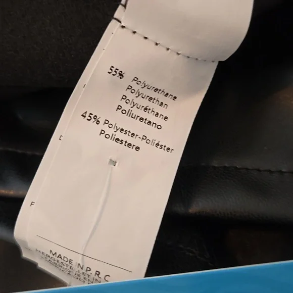 🍉 NWT Cupshe Vegan Leather Black Skirt XL - Picture 8 of 8